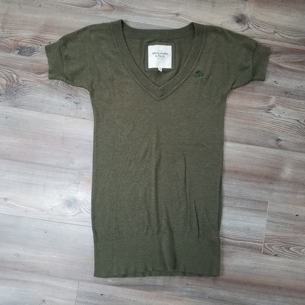 Abercrombie & Fitch Woman's Olive Tunic Sweater